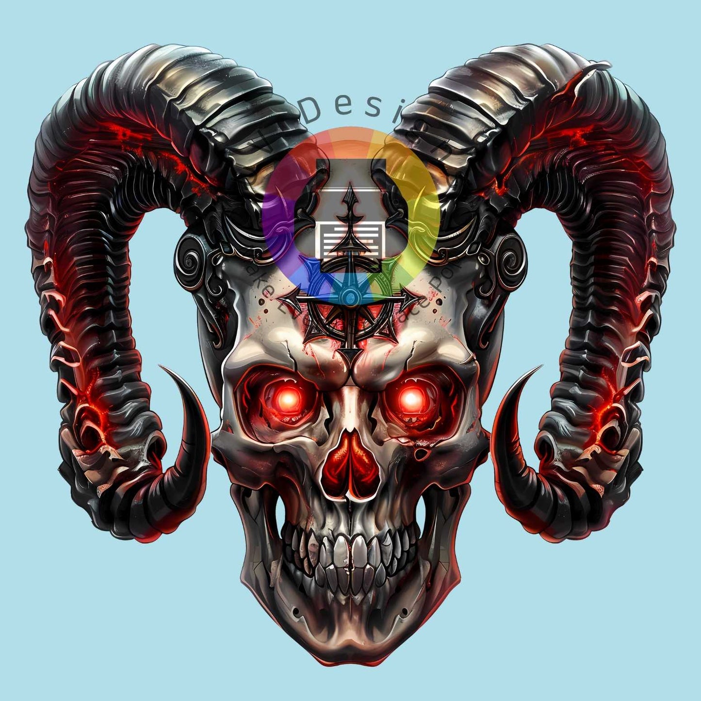 12 cm Ram skull