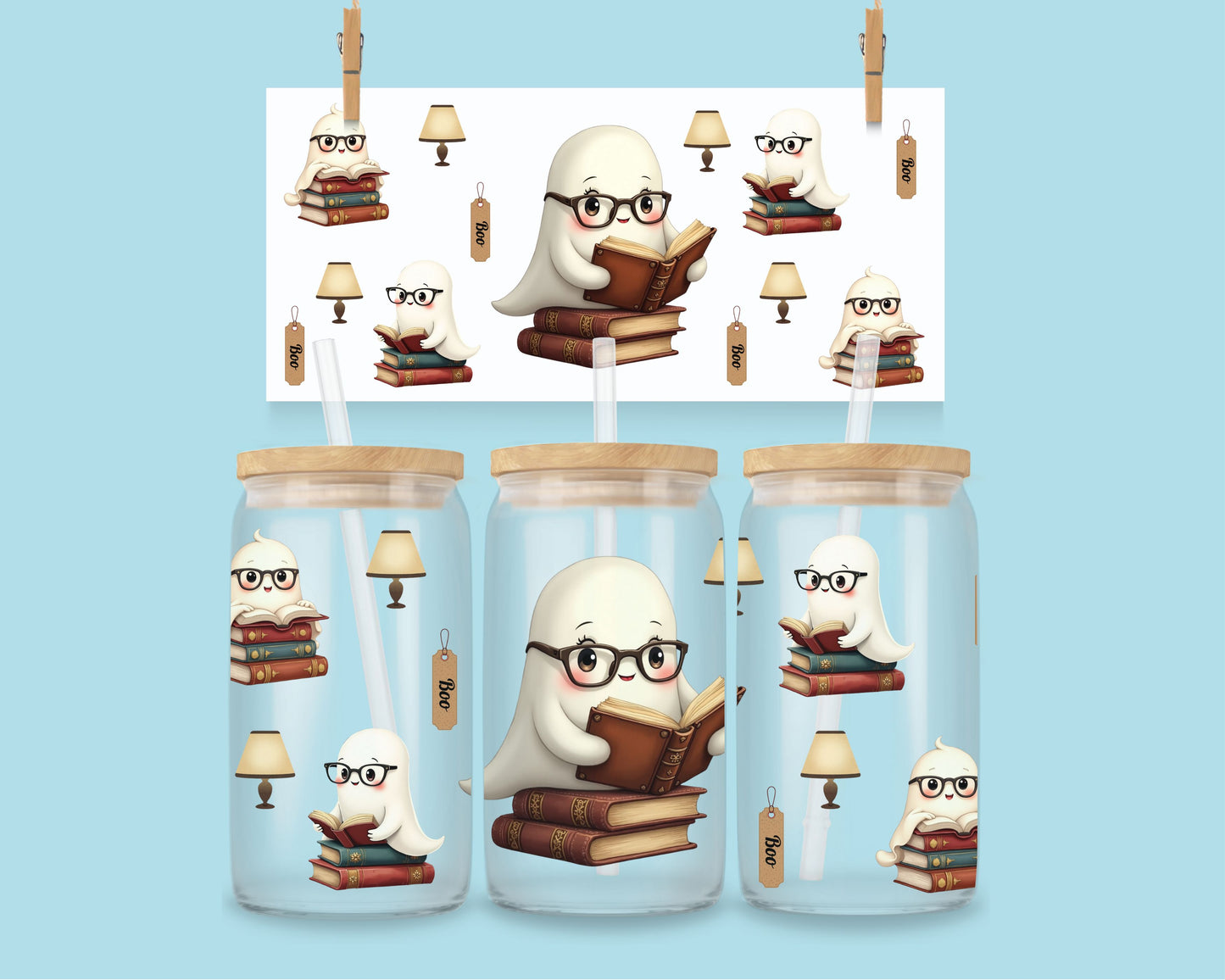 16oz Spookjes met boeken