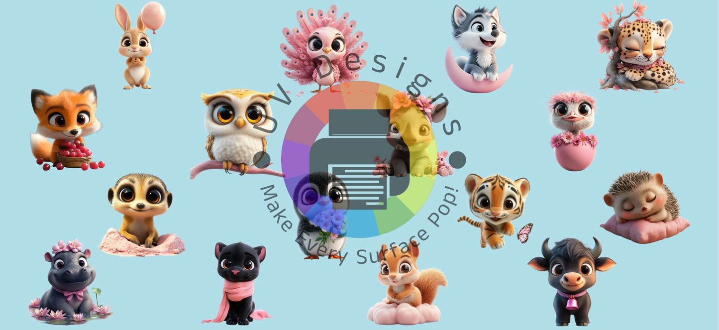 16oz Mini Safari Animals No. 2
