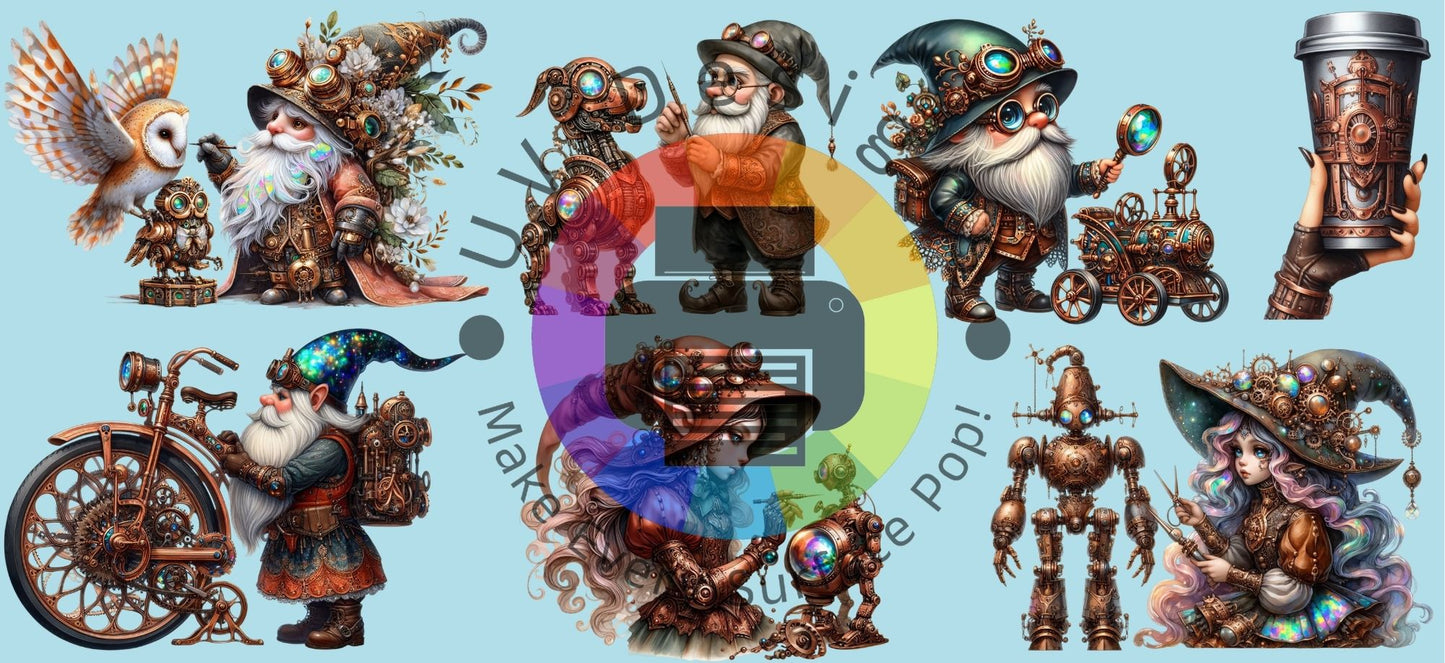 16oz Steampunk gnomes