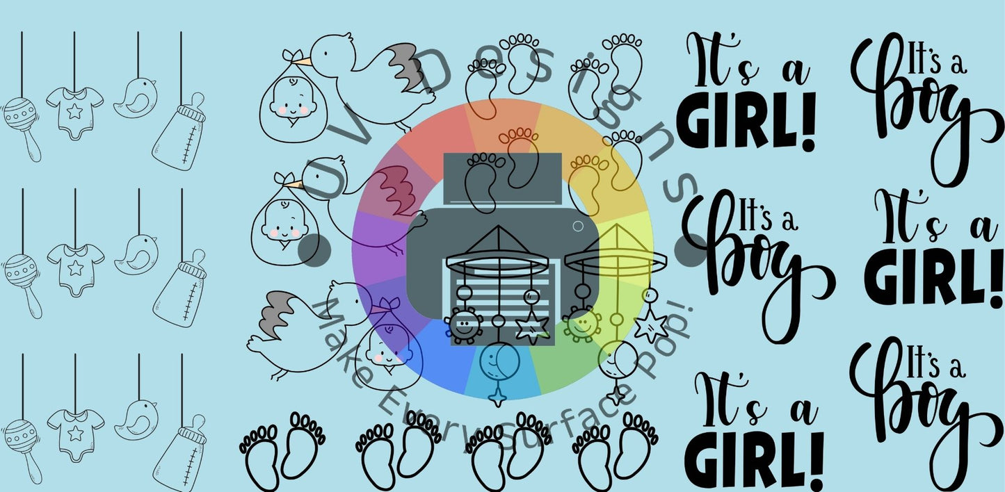 16oz It's a boy - It's a girl