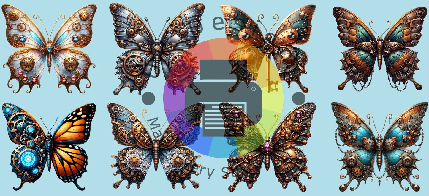 16oz Steampunk vlinders