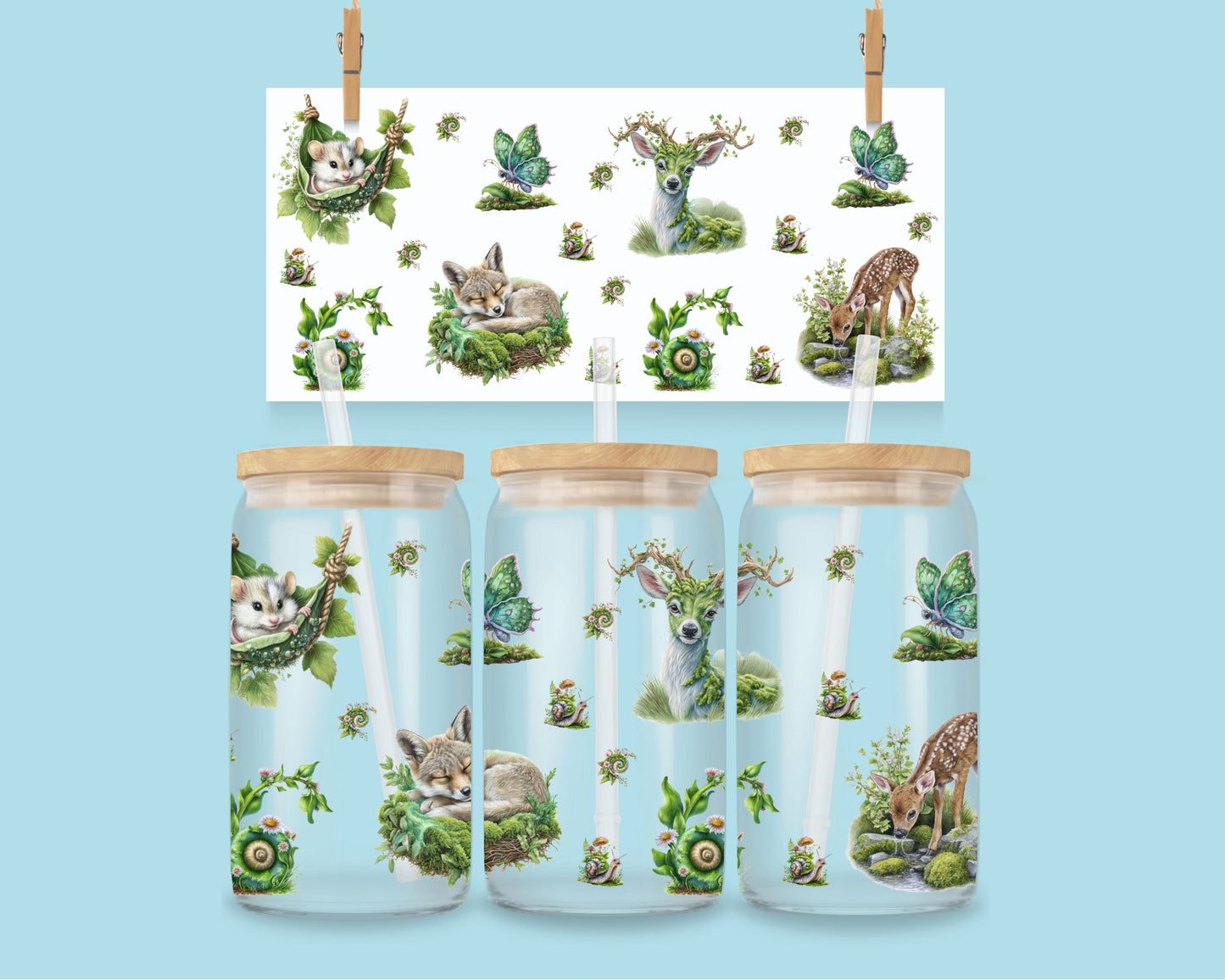 16oz Dragon forest - green nr 2