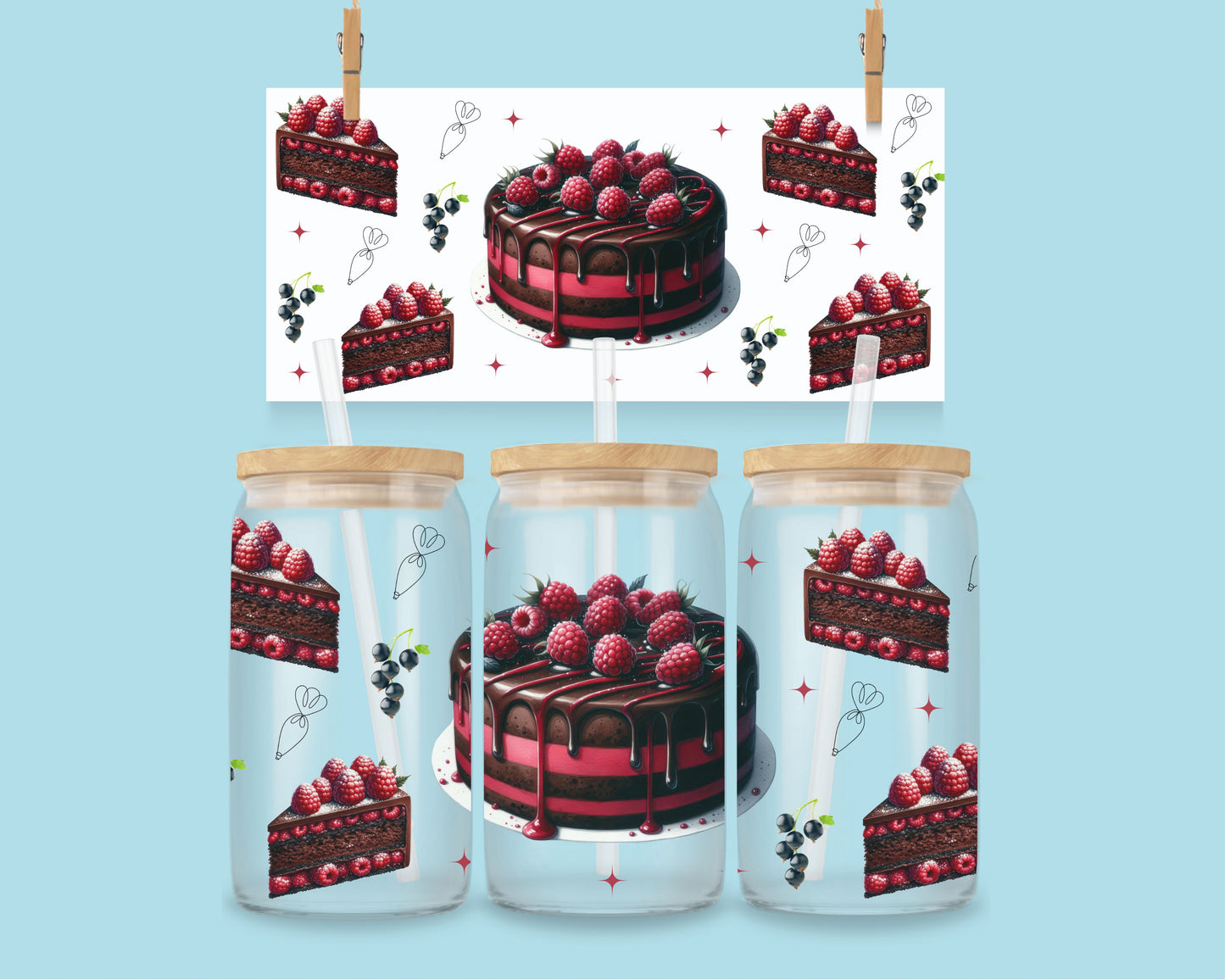 16oz Frambozen taart