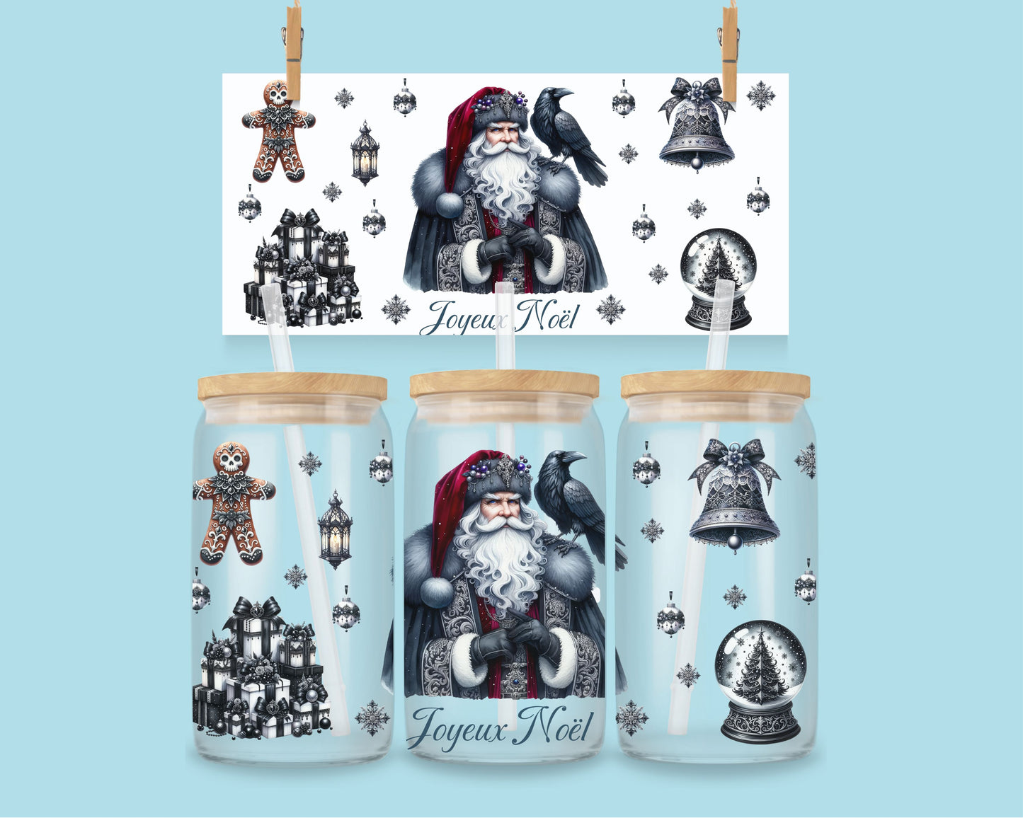 16oz Gothic Joyeux Noël no. 1