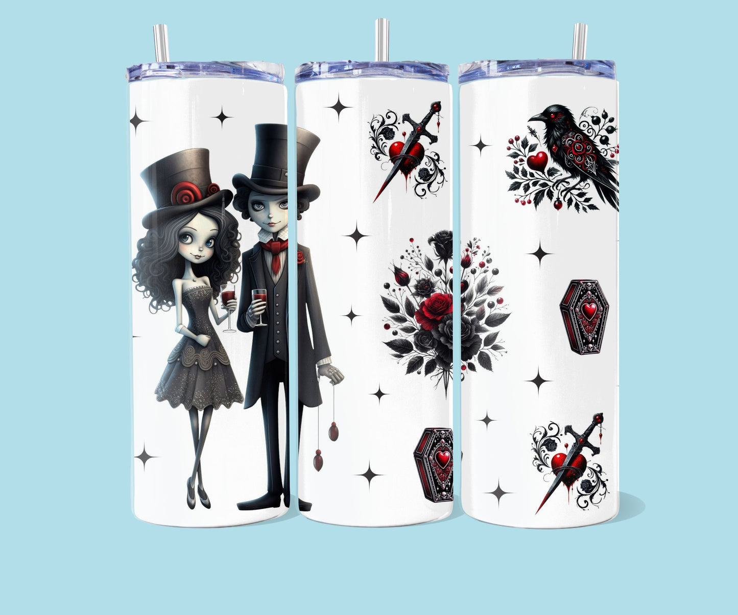 20oz Gothic valentine couple nr 1