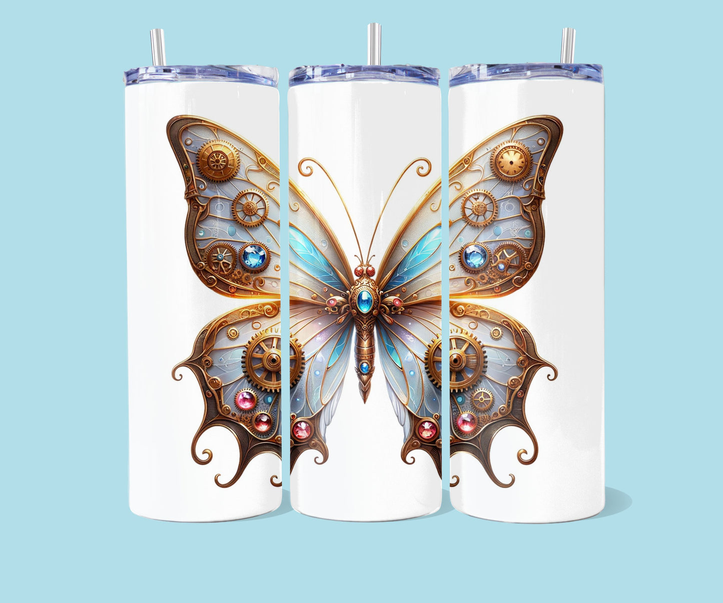 20oz Steampunk vlinder nr 1