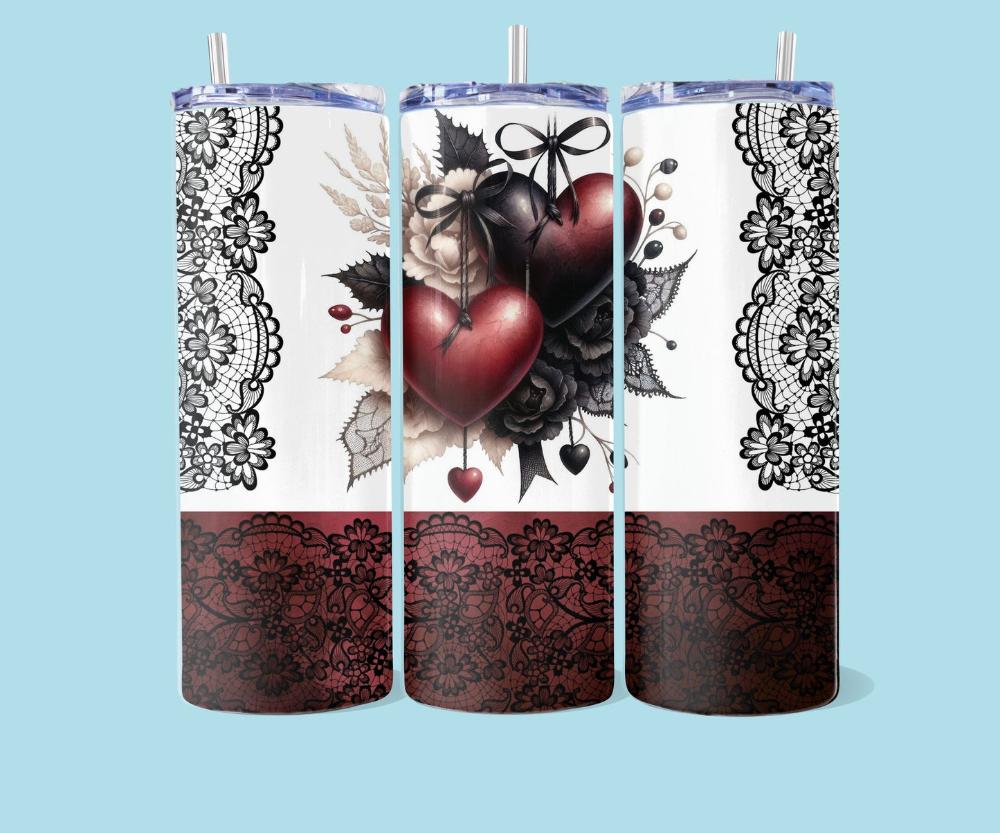 20oz Heart lace mix nr 1