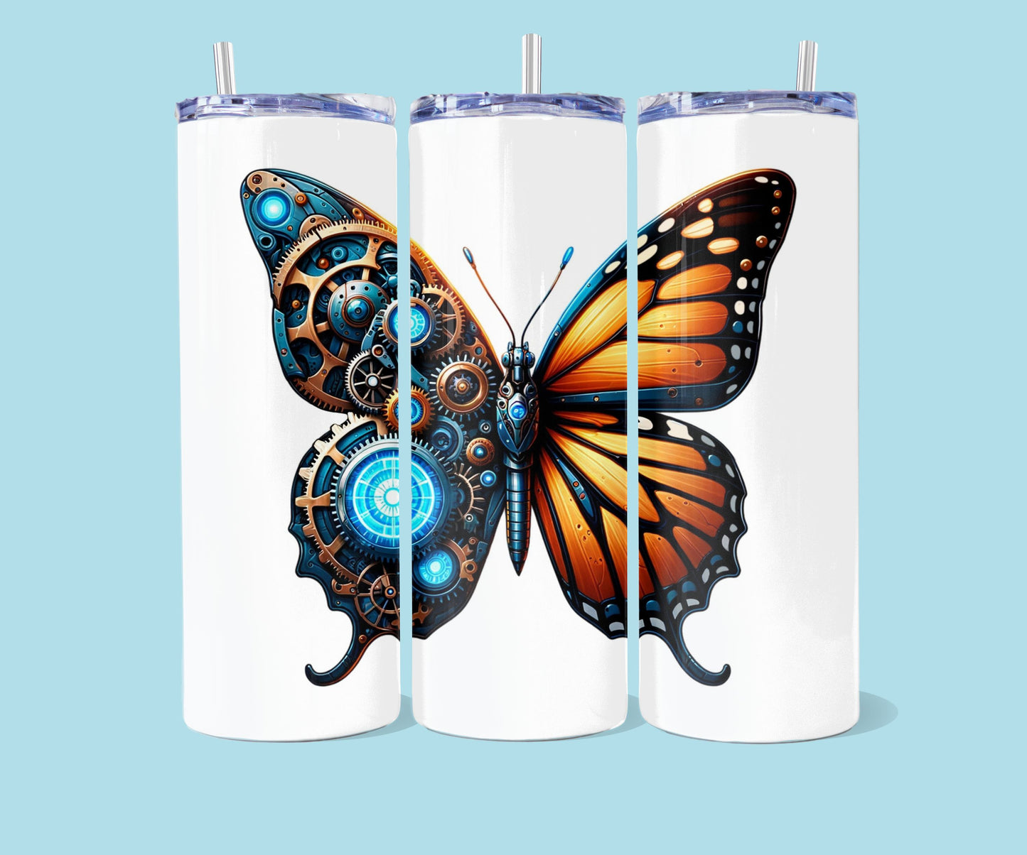 20oz Steampunk vlinder nr 2