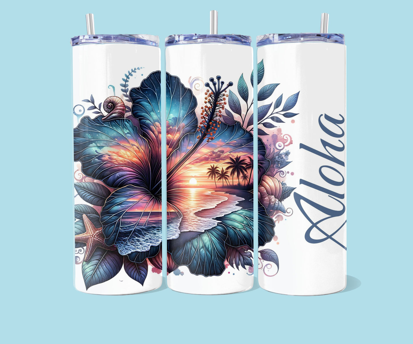 20oz Aloha - hibiscus nr 3