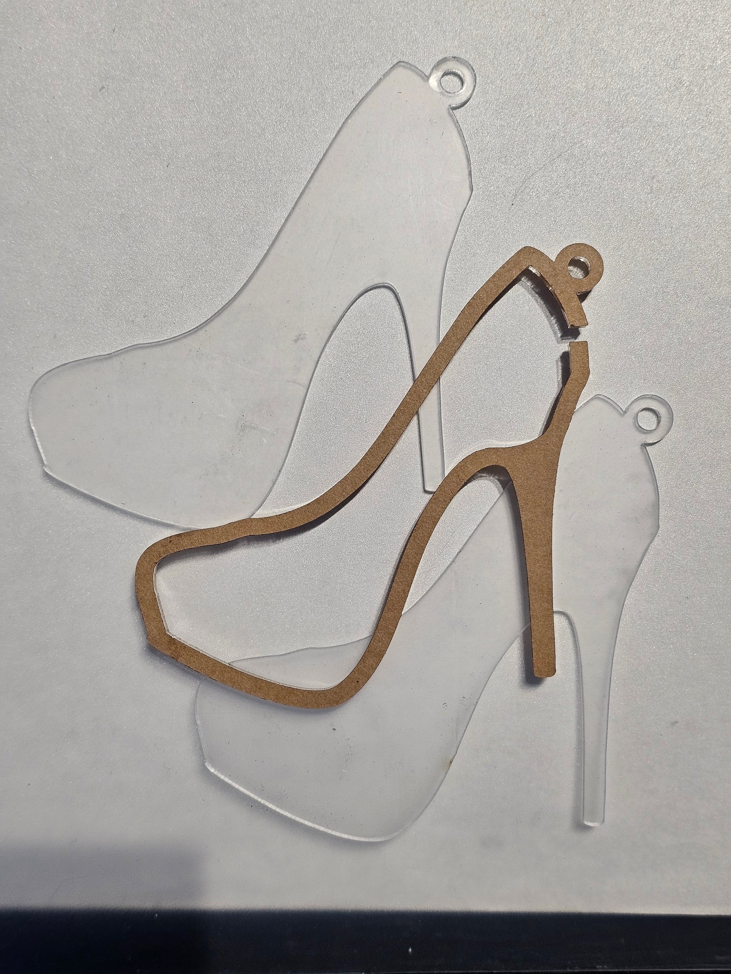 Acryl Stiletto Snowglobe – DIY Decoratie / Ornament (Blank)