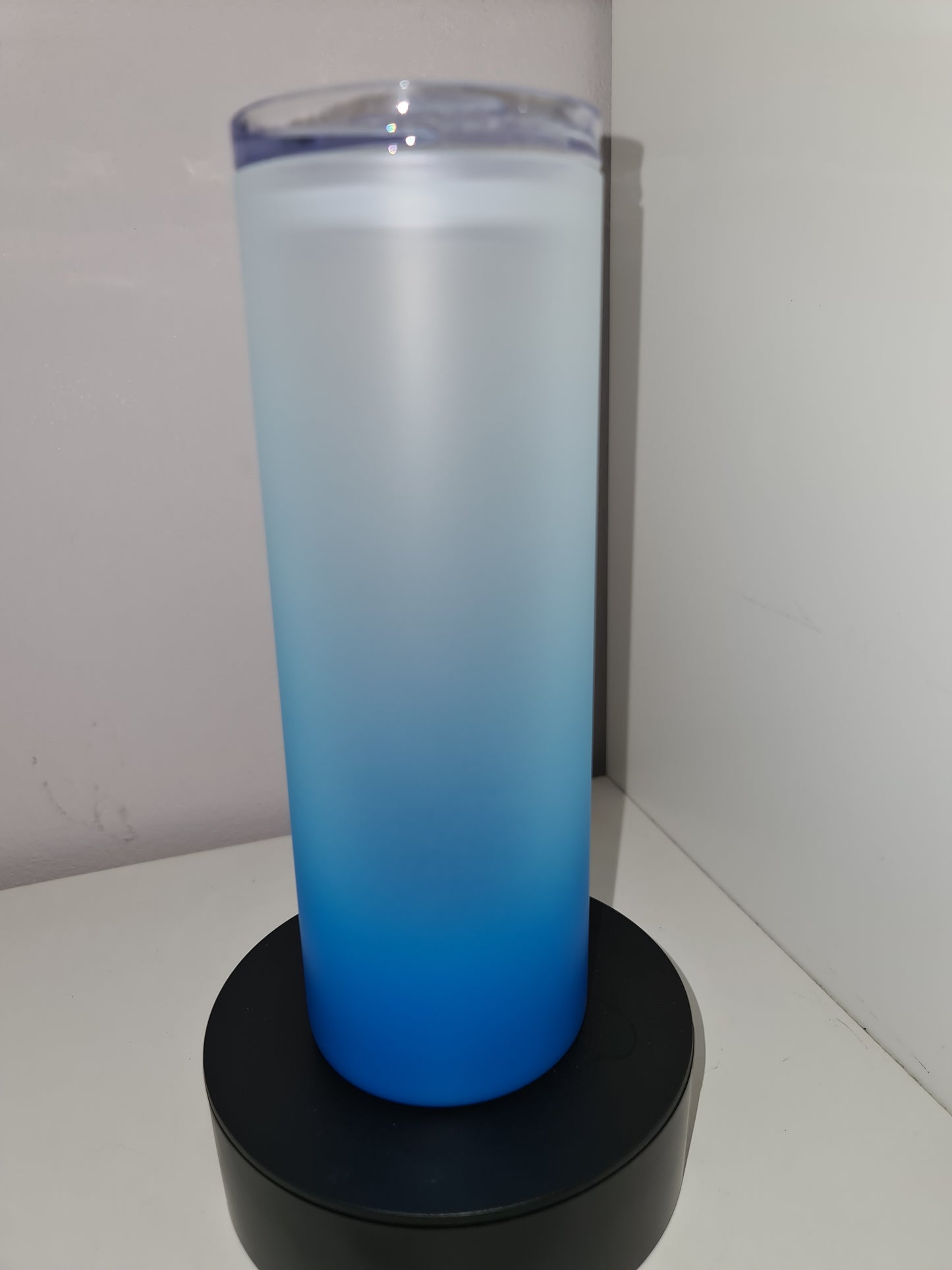Frosted glass with straws 750 ml