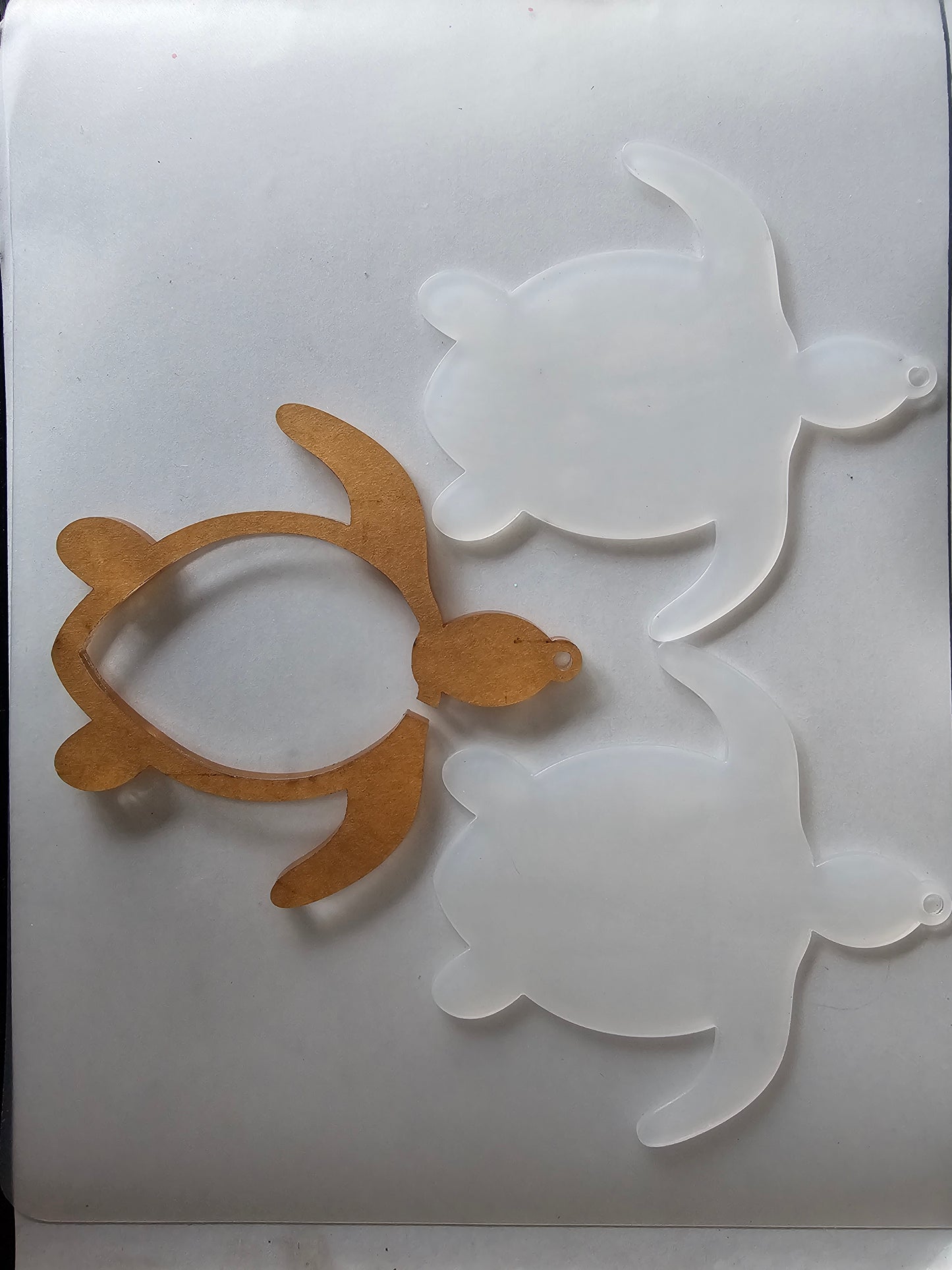 Acryl schildpad snowglobe ornament (Blank)