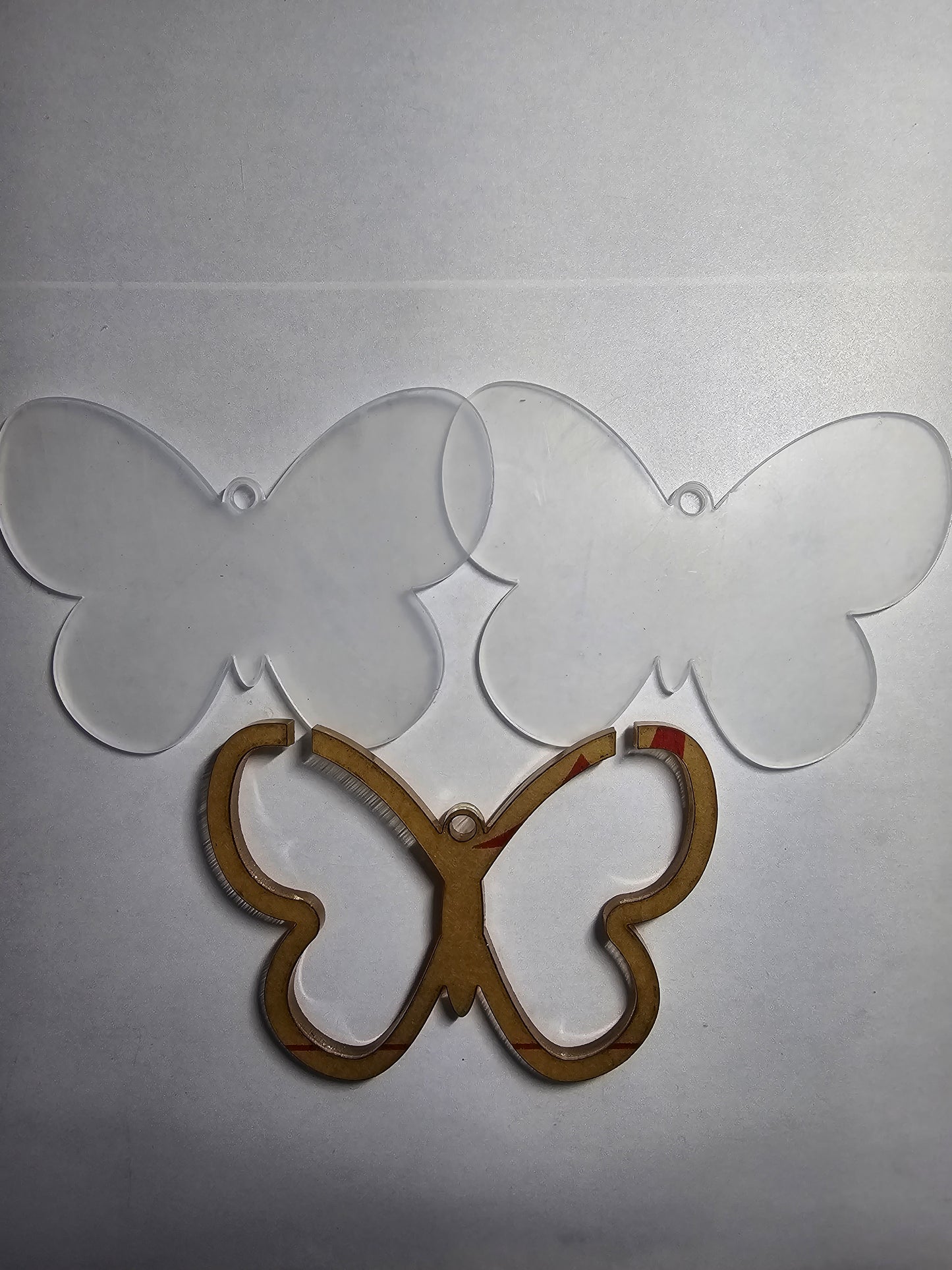 Acryl Vlinder Snowglobe – DIY Hanger / Ornament (Blank)