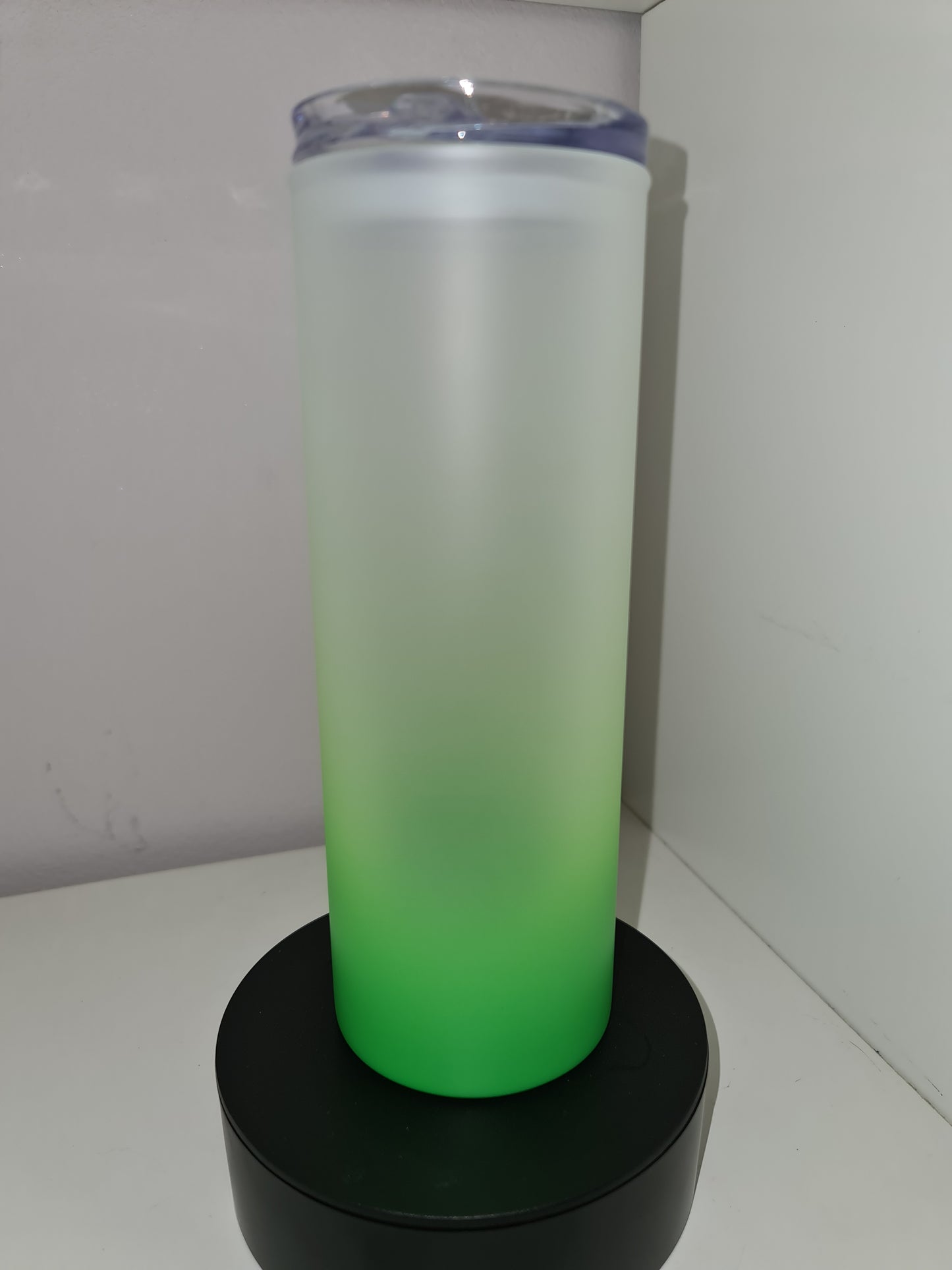 Frosted glass with straws 750 ml