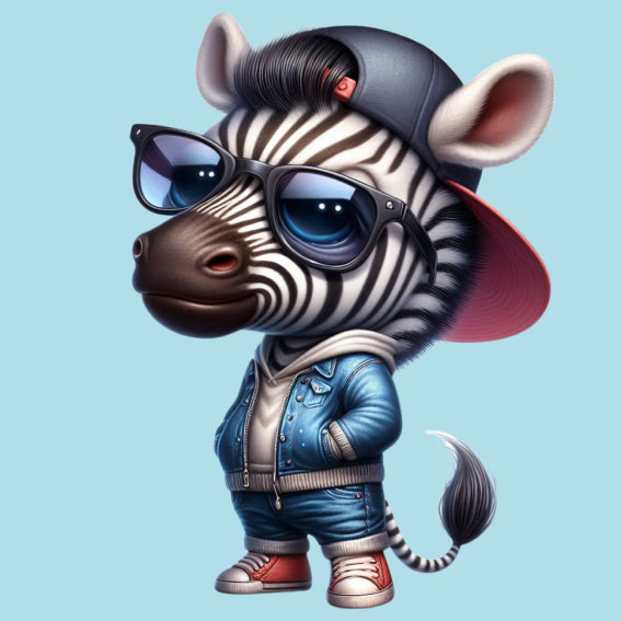 Zebra ontwerpen 7cm