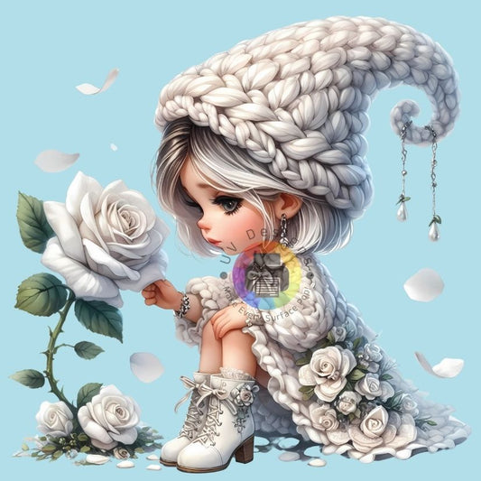 White roses girl no. 2