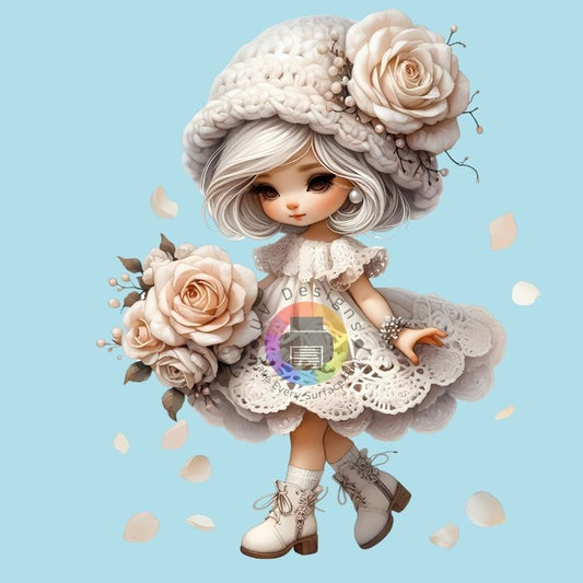 White roses girl no. 3