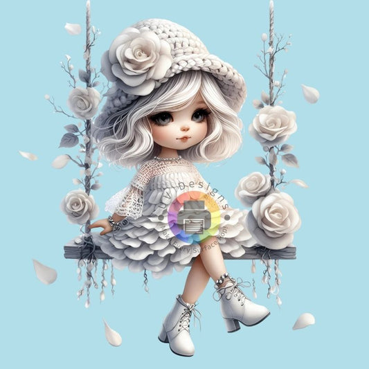 White roses girl no. 4