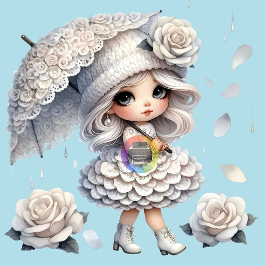 White roses girl no. 5