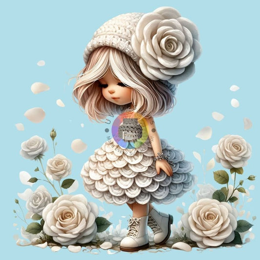 White roses girl no. 6