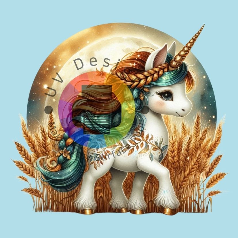 Herfst unicorn met volle maan nr 1