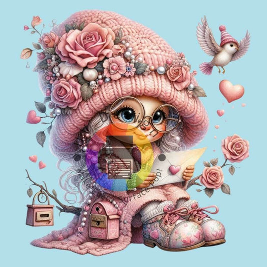 Meisje met roze hoed nr 2