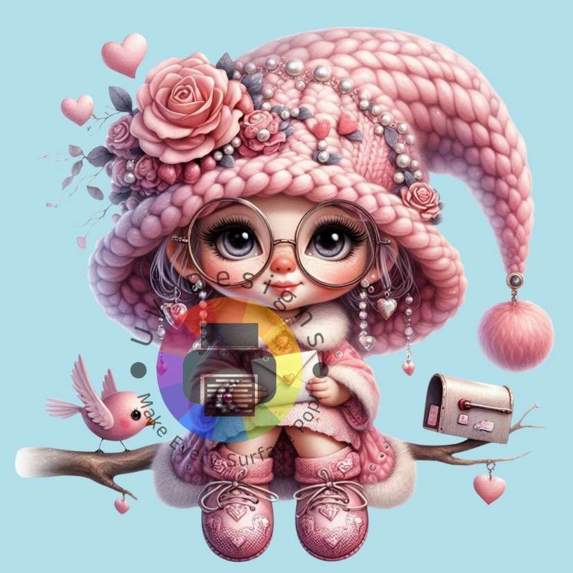 Meisje met roze hoed nr 3