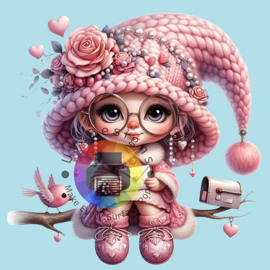 Meisje met roze hoed nr 3