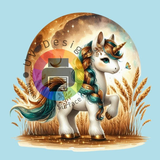 Herfst unicorn met volle maan nr 4