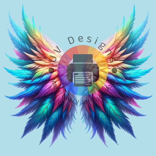 Ailes d'ange multicolores