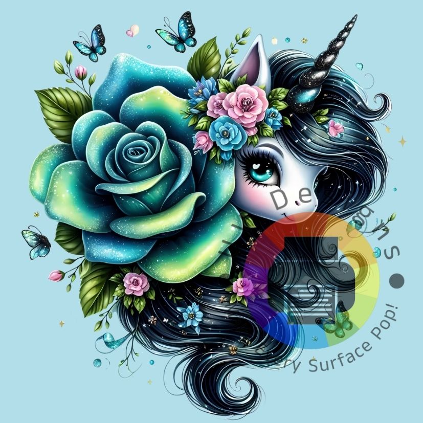 Unicorn groen gele roos nr 2