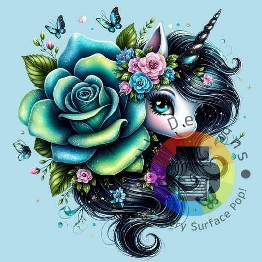 Unicorn groen gele roos nr 2