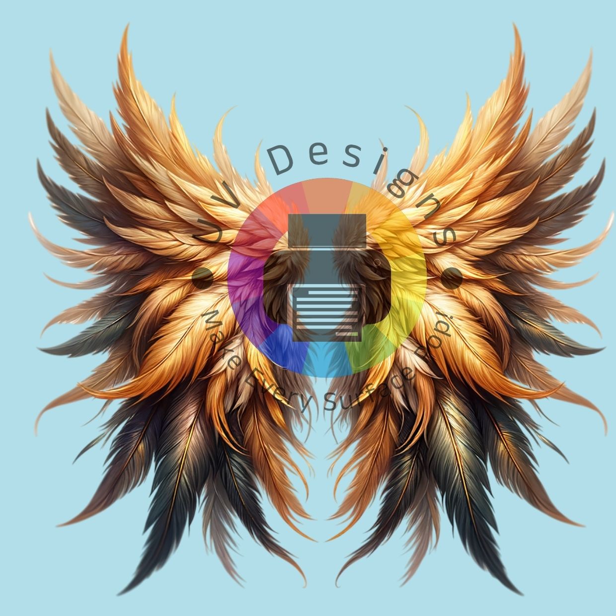 ailes d'ange dorées