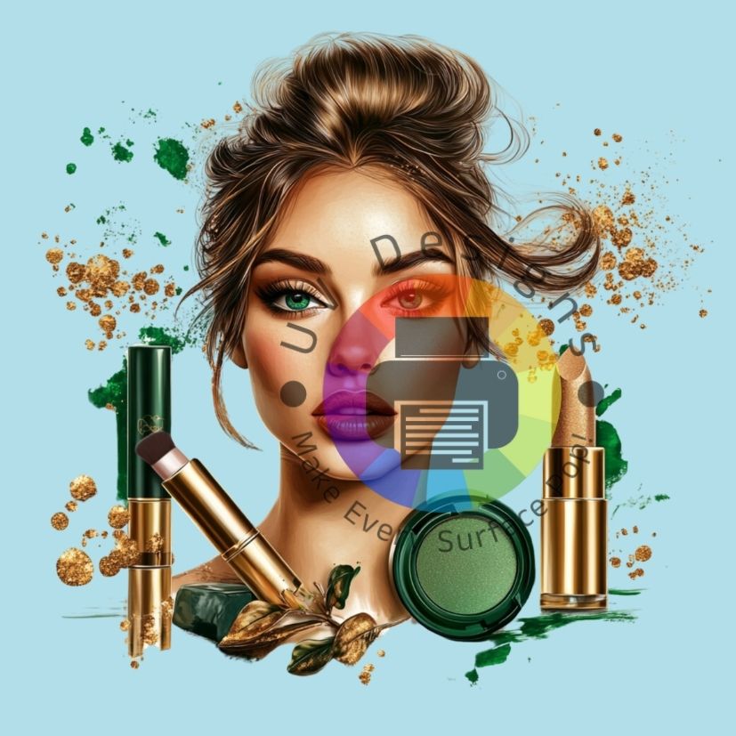 Make up - vrouw - groen nr 1