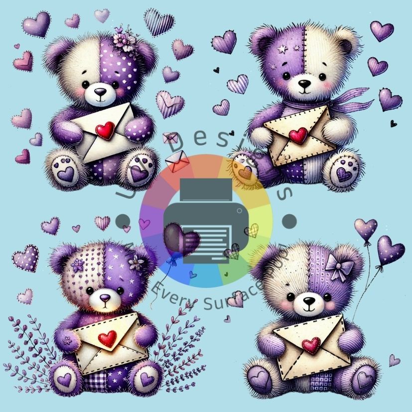 4 Love teddy - paars beige