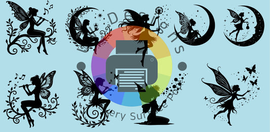 16oz Feeën silhouetten nr 1