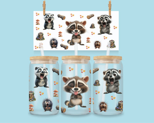 16oz Grappige wasbeertjes