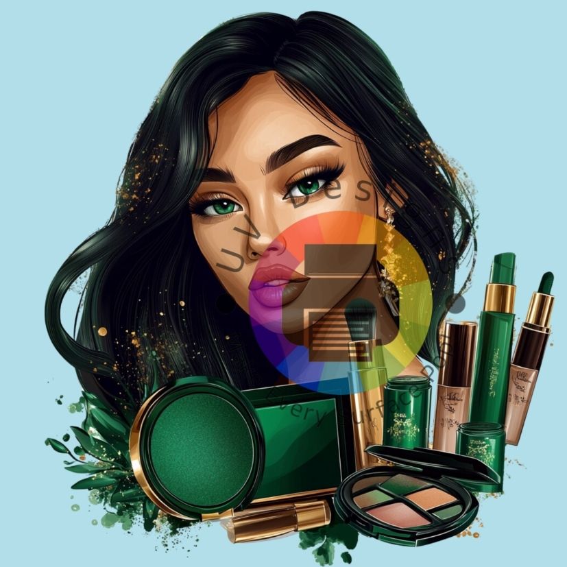 Make up - vrouw - groen nr 2