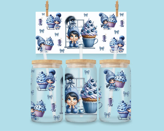 16oz Blueberry cupcake elf nr 2