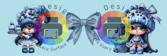 11oz Blueberry cupcake girls nr 2