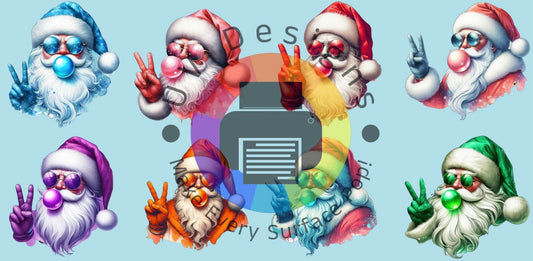 16oz Kerstman met kauwgom