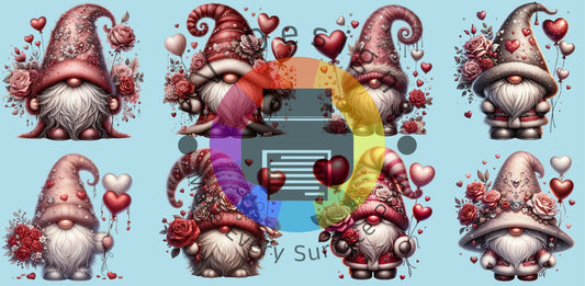 16oz Valentine gnomes