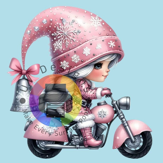 Roze kerst gnome meisje nr 3