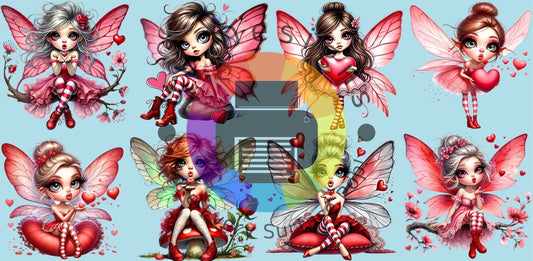 16oz Rode valentijn feeën