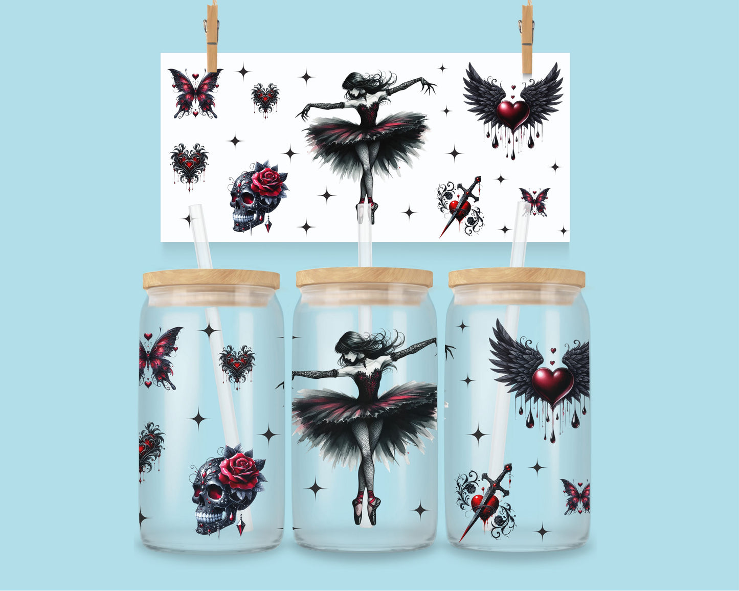 16oz Gothic valentine ballerina wrap nr 1