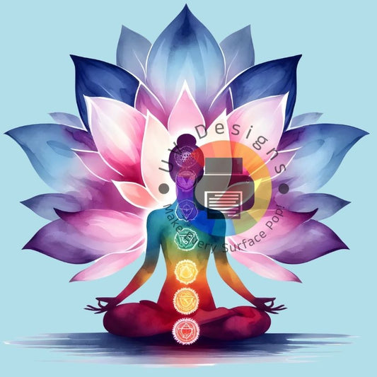 12 cm Meditatie - chakra - lotus