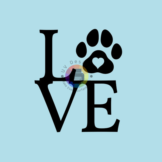 7 cm LOVE paw
