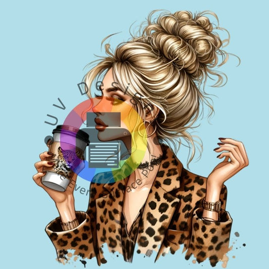 Leopard koffie dame nr 1