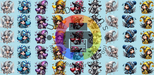 16oz Mini Gothic gnomes meisjes